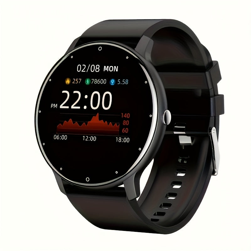Smartwatch para Mulheres e Homens, Tela Touch de 3,25 cm com Mensagens, Atender/Fazer Chamadas, Monitoramento do Sono, 100+ Modos Esportivos, Pedômetro Desportivo, Alertas Informativas, Compatível iPhone Android Smartbands Fitness Watch Presente Ideal Par