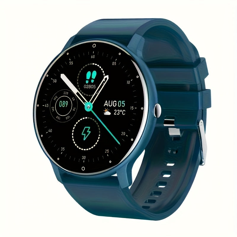 Smartwatch para Mulheres e Homens, Tela Touch de 3,25 cm com Mensagens, Atender/Fazer Chamadas, Monitoramento do Sono, 100+ Modos Esportivos, Pedômetro Desportivo, Alertas Informativas, Compatível iPhone Android Smartbands Fitness Watch Presente Ideal Par