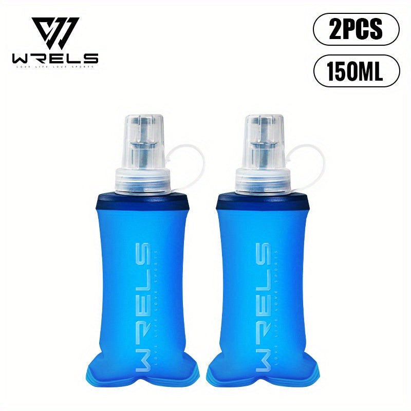 2 unid., Garrafa de Água Macia WRELS Cor Sólida, Bico Estreito em TPU Grau Alimentício, Processo de Prensagem a Quente Sem Odor, Garrafa Esportiva Portátil para Ciclismo e Montanhismo